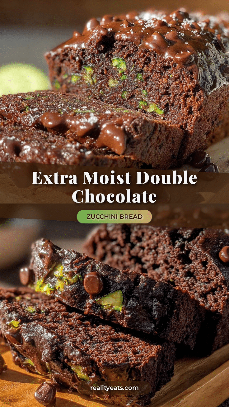 moist double chocolate chip zucchini bread recipe