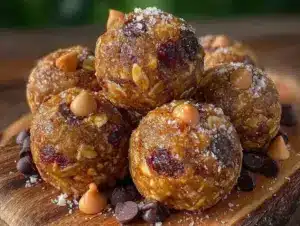 monster cookie energy bites - featured image