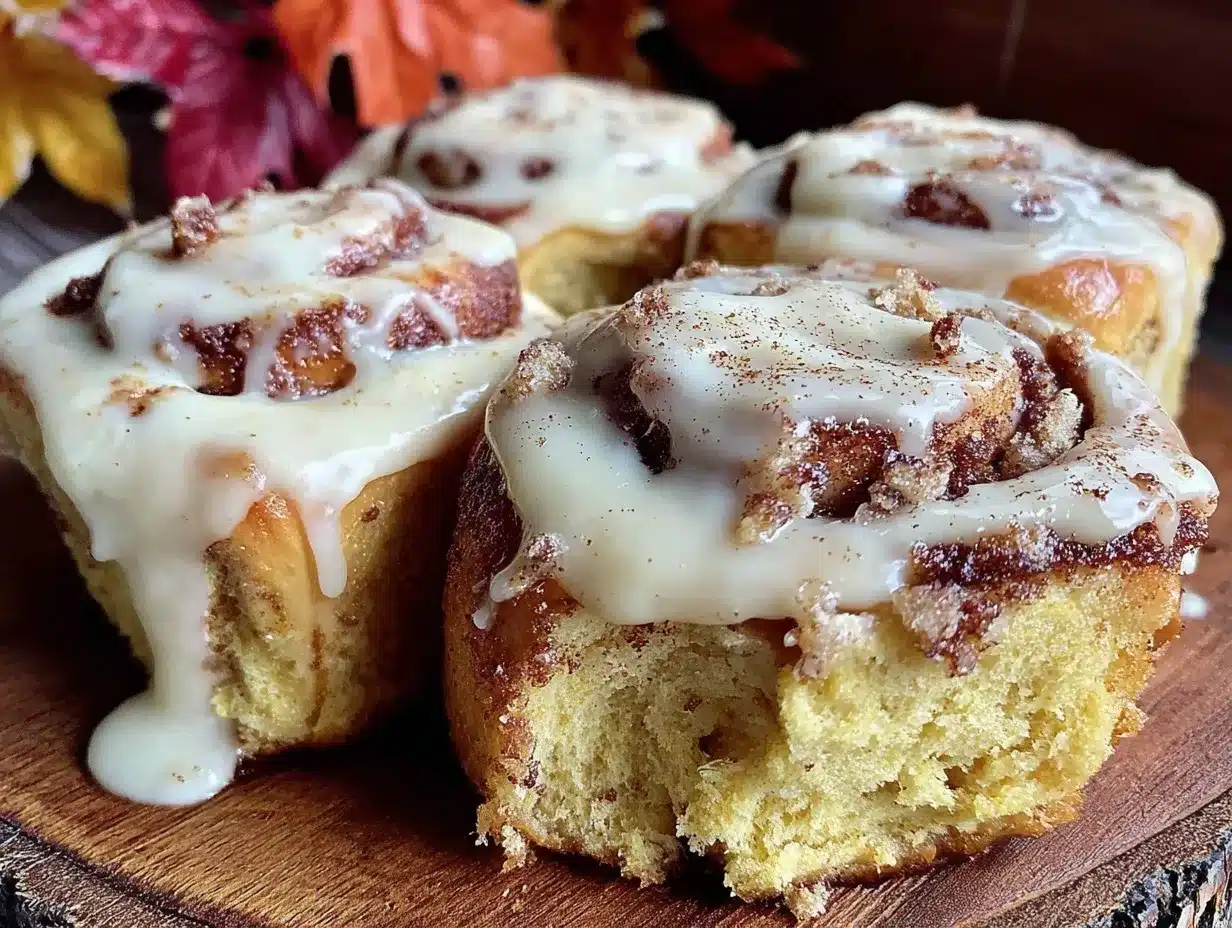 no-yeast pumpkin cinnamon rolls preparation steps
