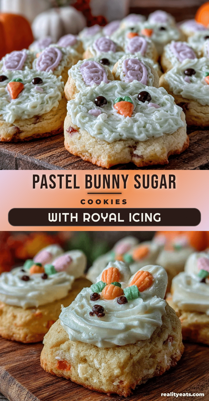 pastel halloween bunny sugar cookies recipe