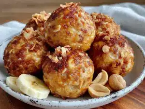 peanut butter banana energy bites - featured image