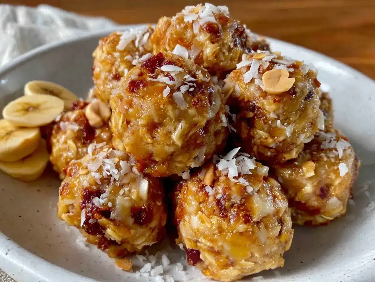peanut butter banana energy bites preparation steps