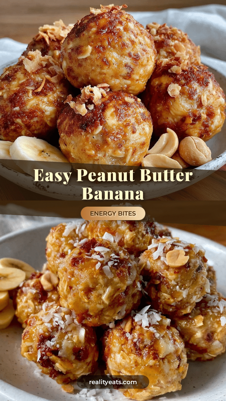 peanut butter banana energy bites recipe