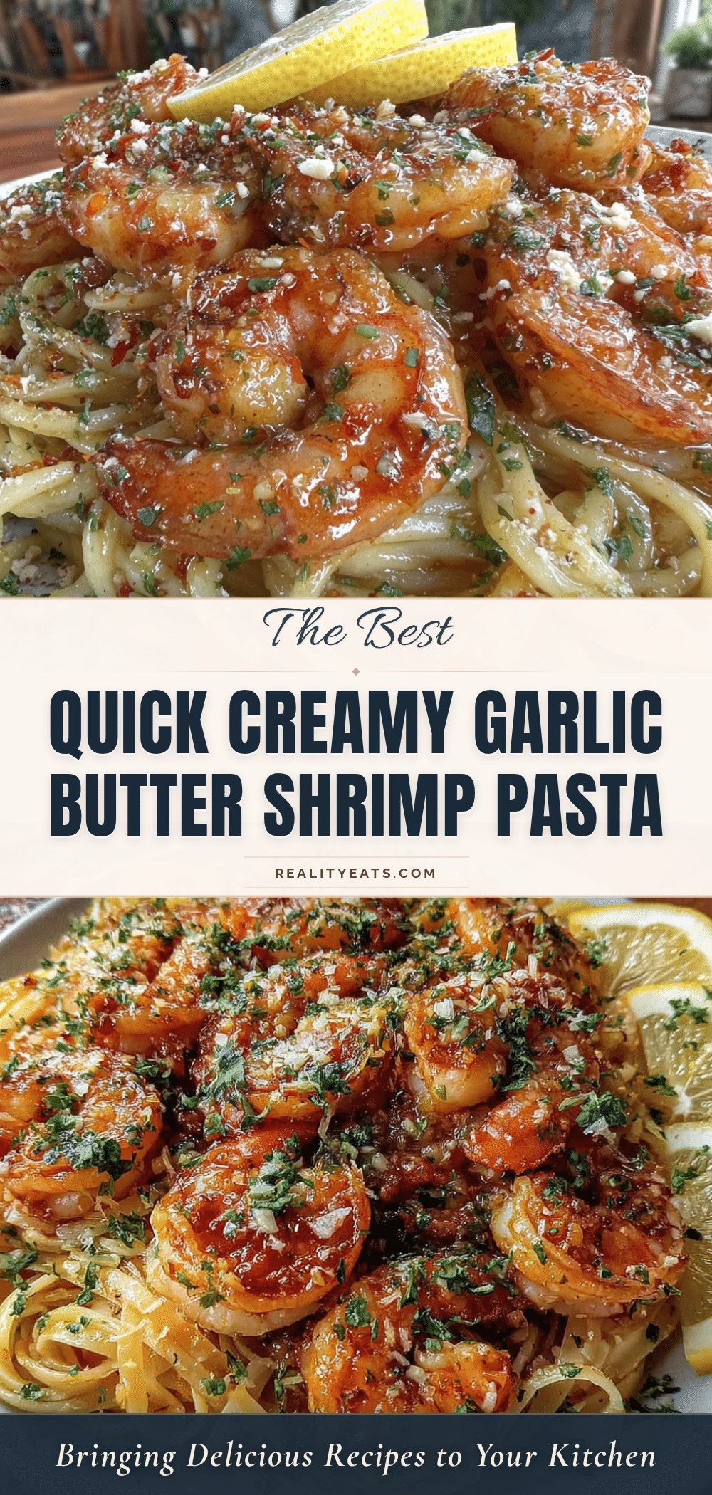 quick garlic butter shrimp pasta recipe