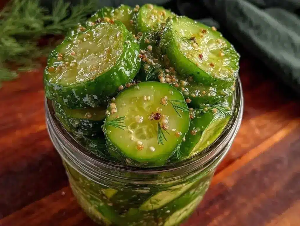 quick refrigerator dill pickles - featured image