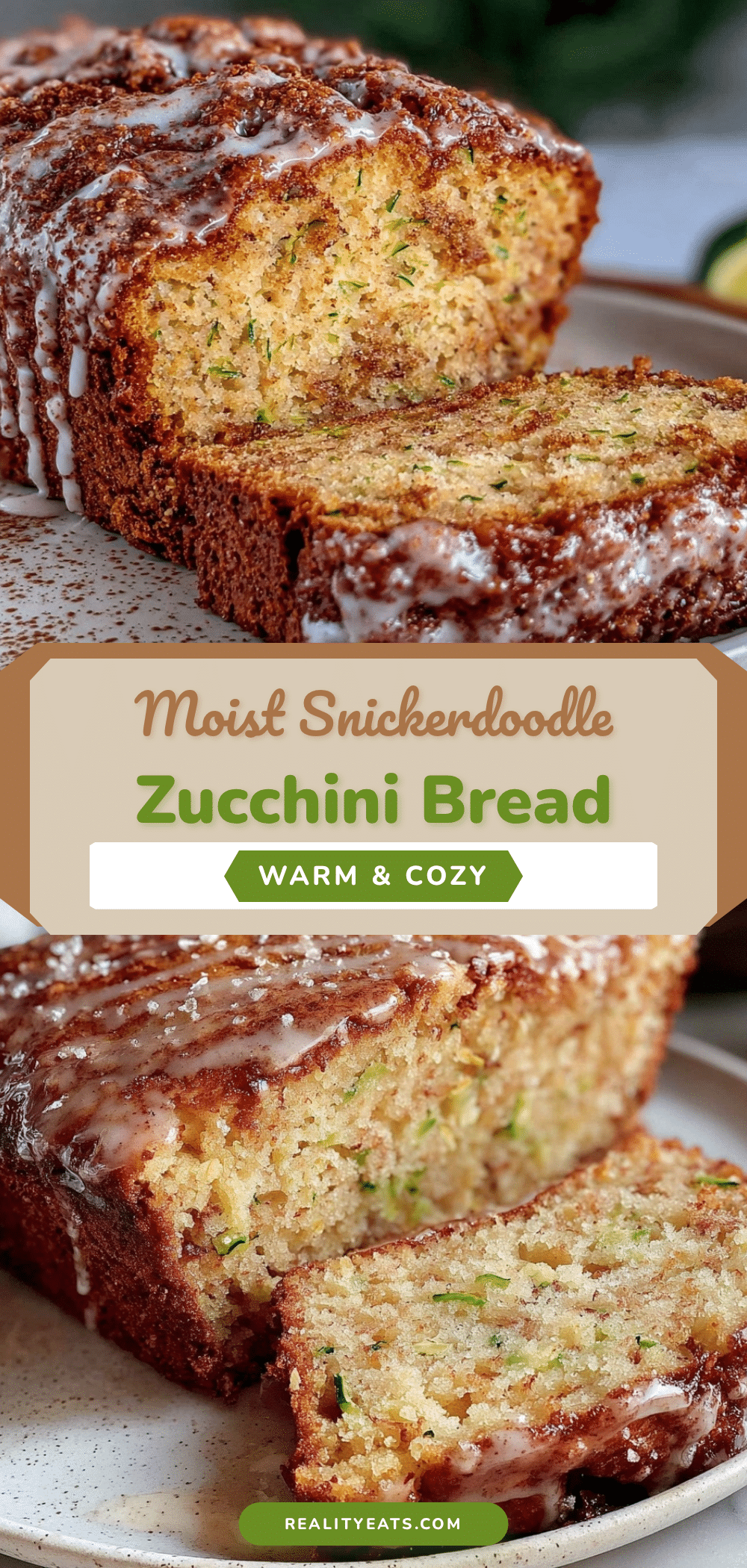snickerdoodle zucchini bread recipe