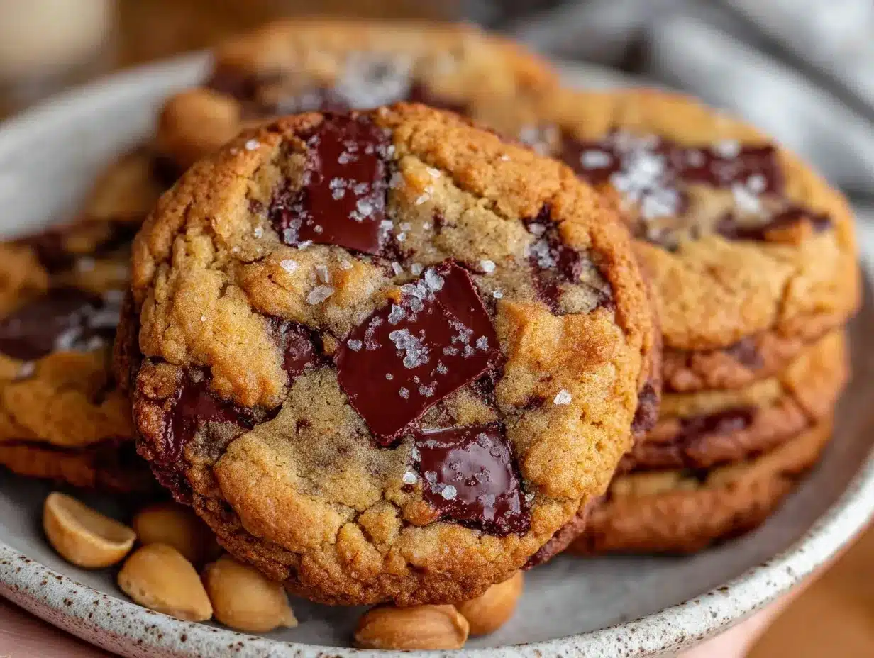 soft and chewy peanut butter chocolate chip lunch box cookies preparation steps