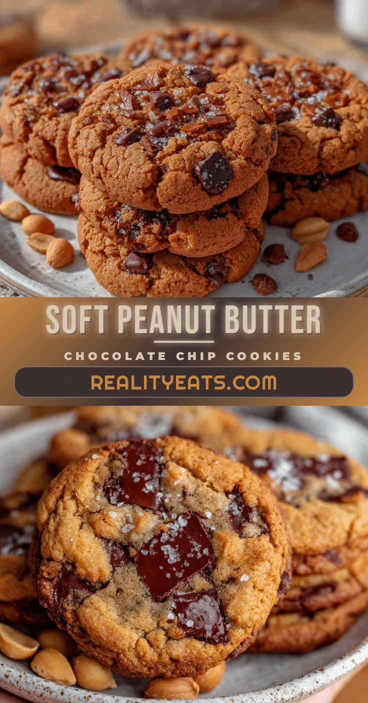 soft and chewy peanut butter chocolate chip lunch box cookies recipe
