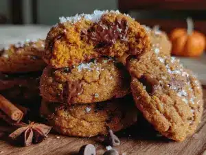 soft batch pumpkin spice chocolate chip cookies - featured image