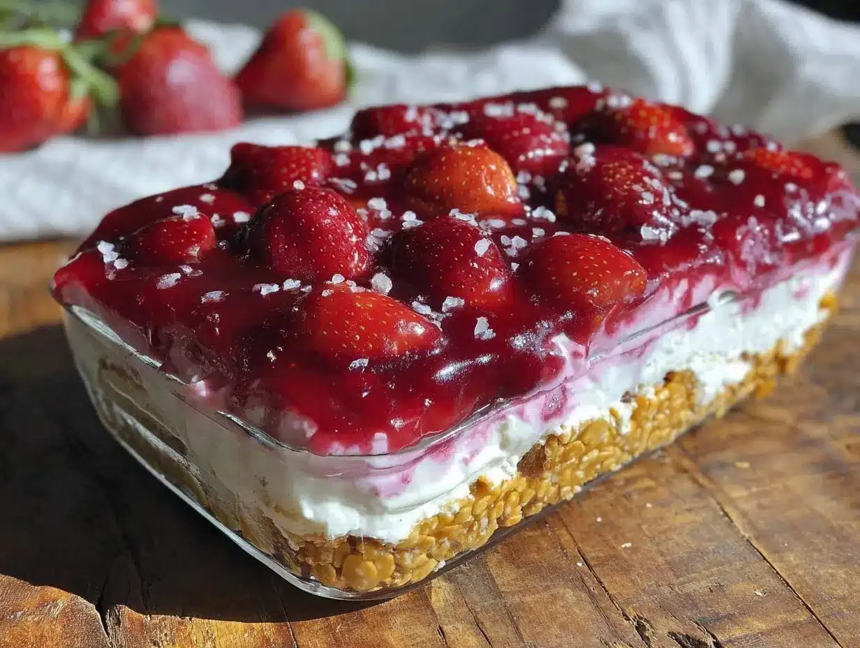 strawberry pretzel salad preparation steps