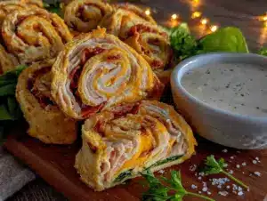 turkey and cheese pinwheels - featured image