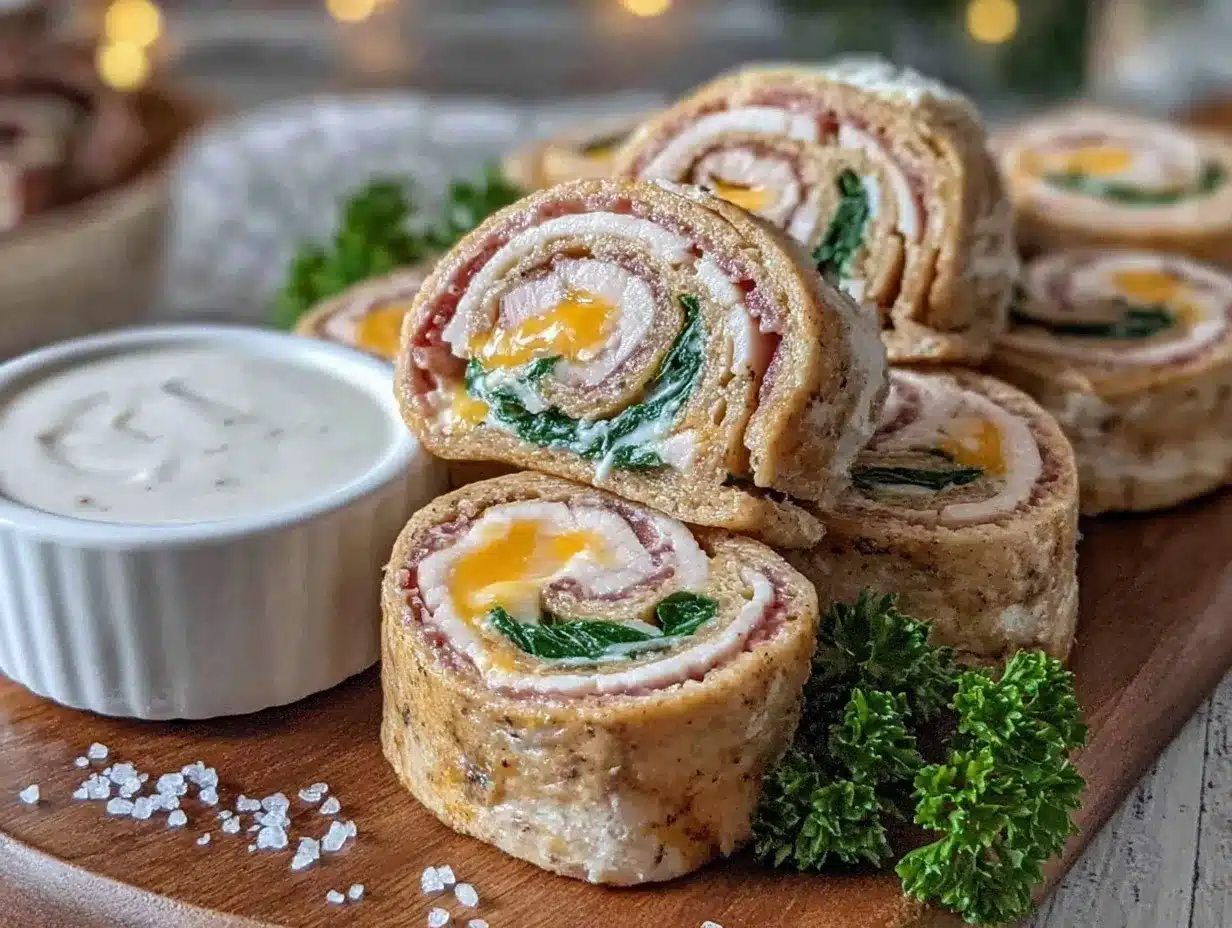 turkey and cheese pinwheels preparation steps