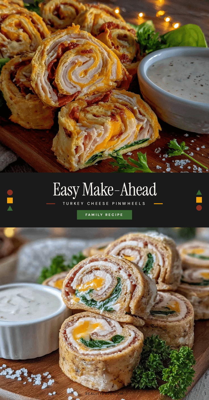 turkey and cheese pinwheels recipe