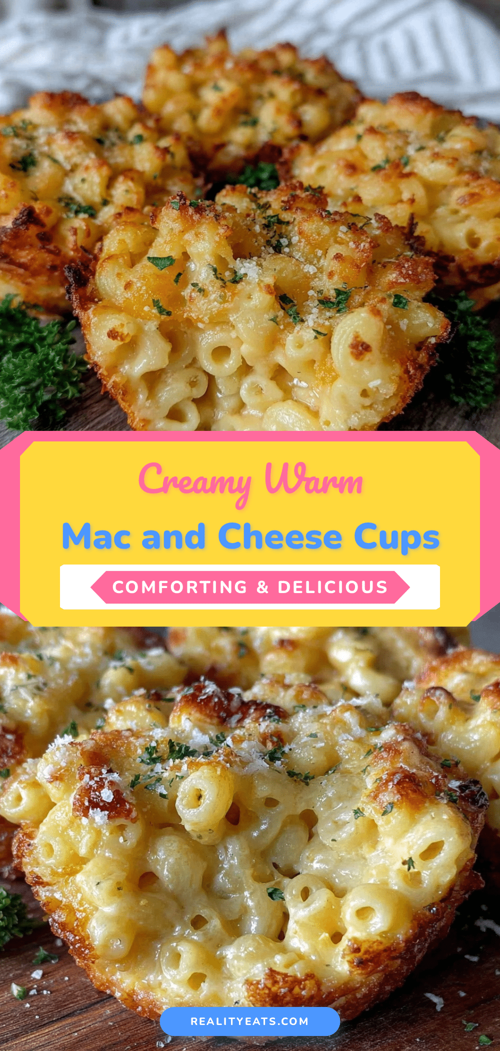 warm mac and cheese cups recipe