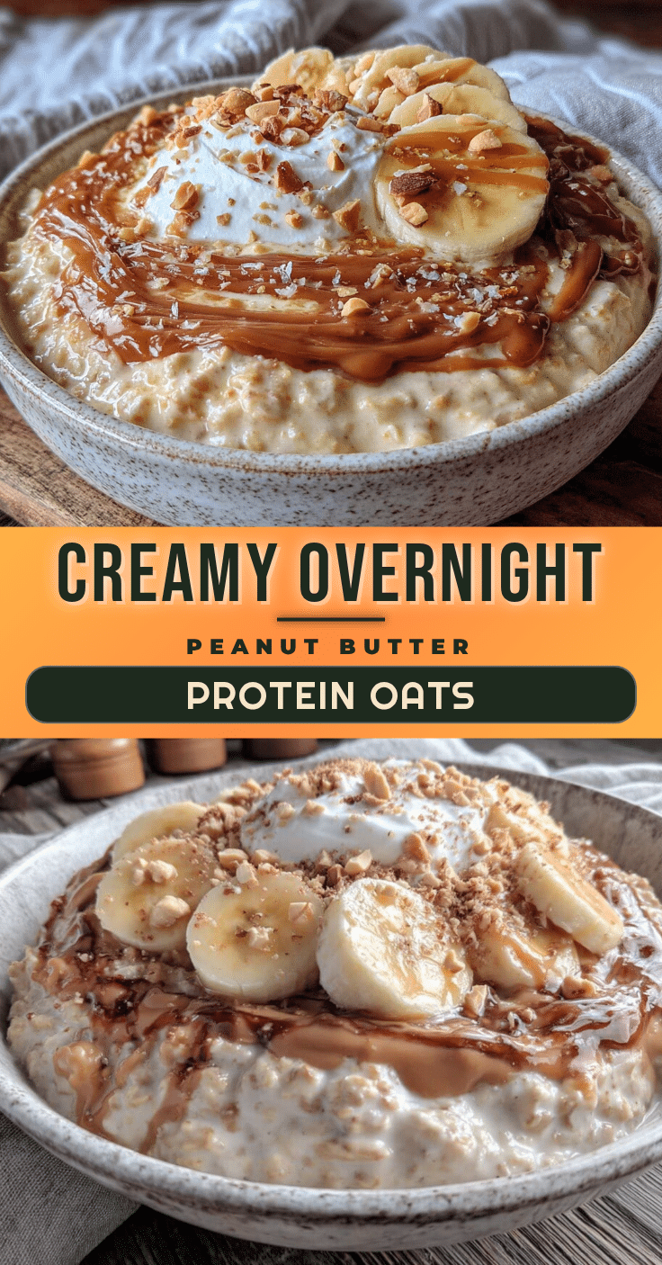 creamy overnight peanut butter protein oats recipe