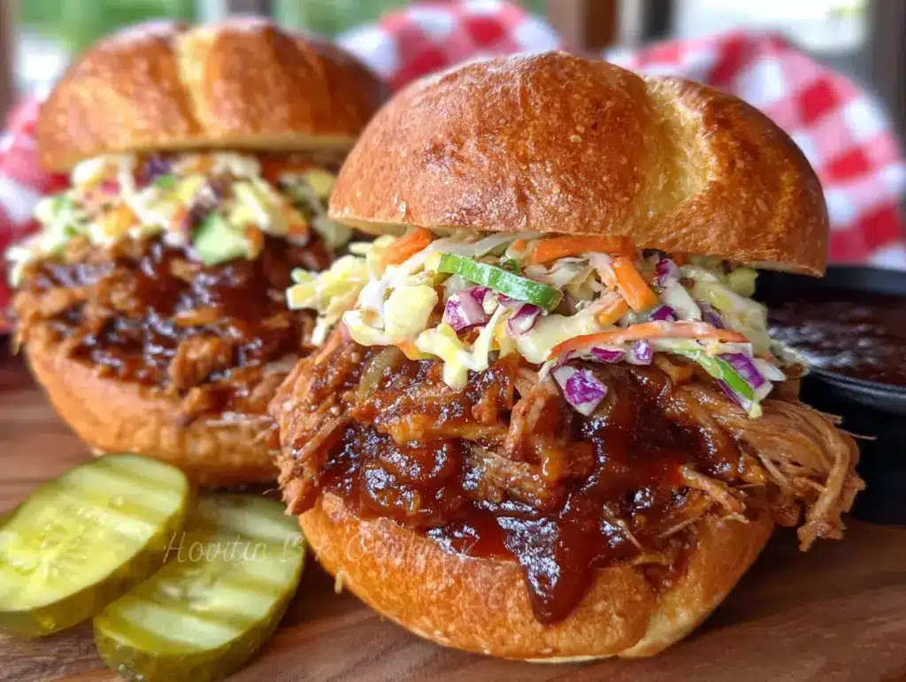 easy slow cooker pulled pork sliders - featured image