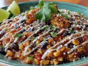 grilled corn and black bean salad - featured image