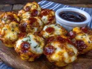mini pepperoni pizza bites - featured image