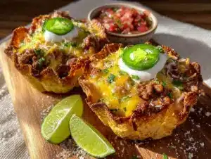 turkey taco cups - featured image