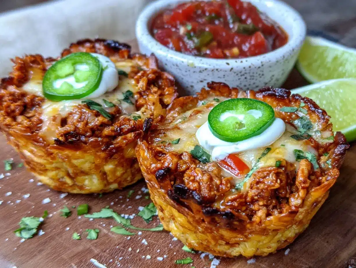 turkey taco cups preparation steps