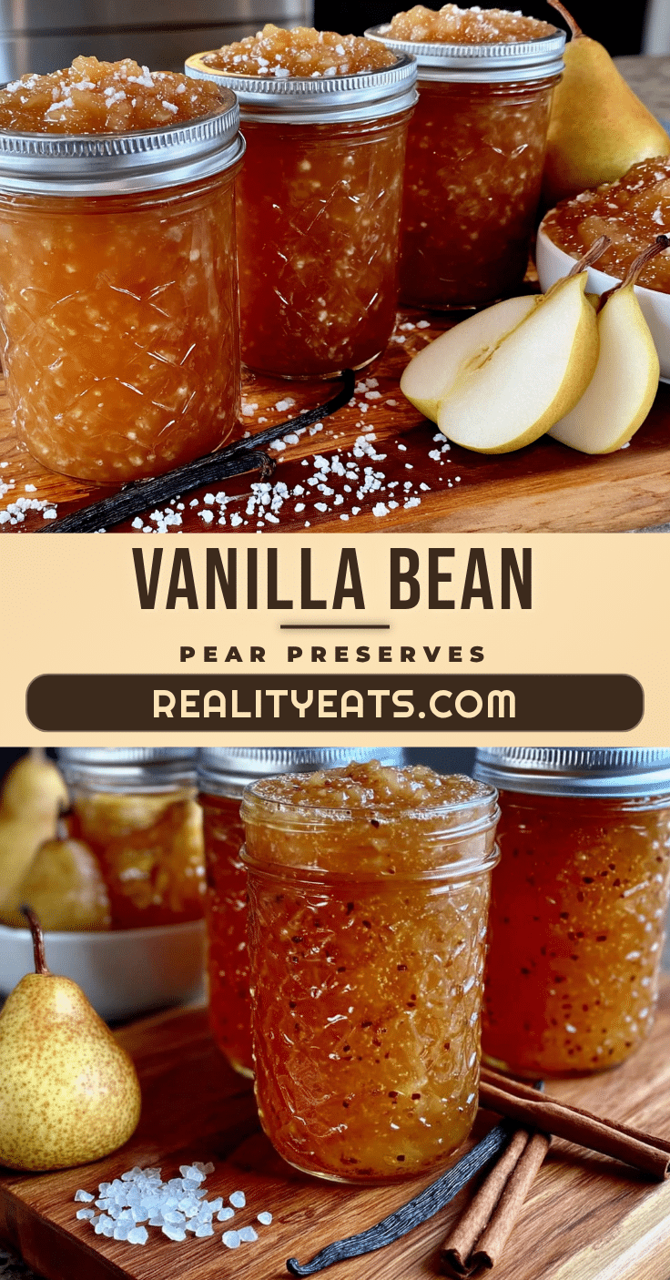 vanilla bean pear preserves recipe
